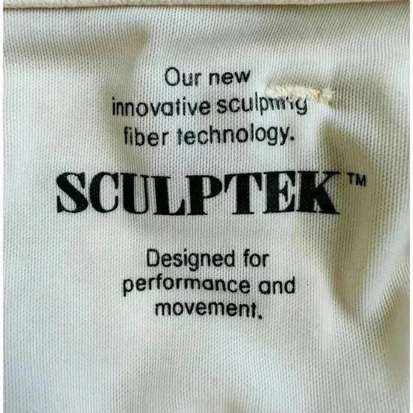 Athleta Sculptek Beige High Rise Jeans Women's 12 Straight Leg Ankle Stretch - Picture 4 of 5